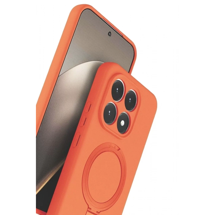 Xiaomi Mi 15T Regal Magsafe Standlı Kapak - Turuncu
