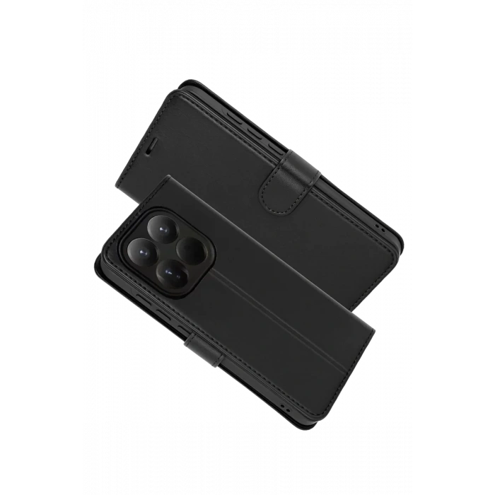 Xiaomi Mi 15T Trend S Plus Kapaklı Kılıf - Siyah