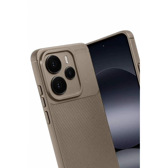 Xiaomi Note 14 5G Auto Focus Karbon Kapak - Kahverengi