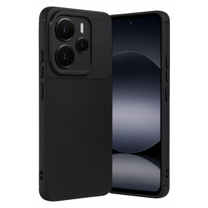 Xiaomi Note 14 5G Auto Focus Karbon Kapak - Siyah