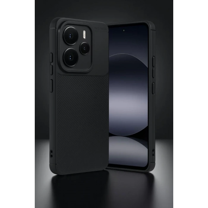 Xiaomi Note 14 5G Auto Focus Karbon Kapak - Siyah