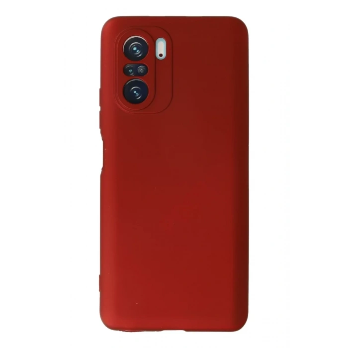 Xiaomi Poco F3 Kılıf First Silikon - Kırmızı