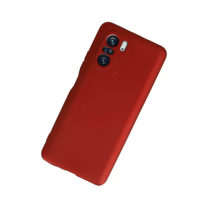 Xiaomi Poco F3 Kılıf First Silikon - Kırmızı