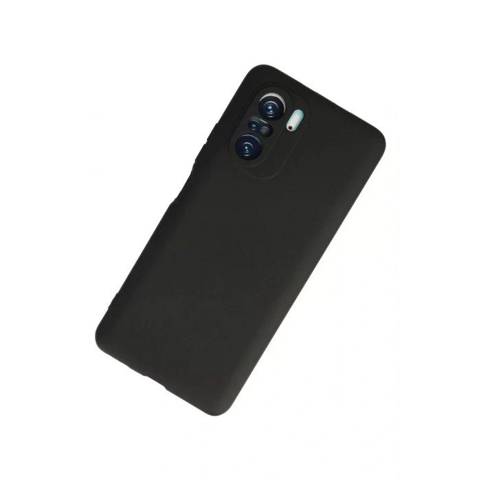 Xiaomi Poco F3 Kılıf First Silikon - Siyah