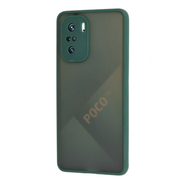 Xiaomi Poco F3 Kılıf Montreal Silikon Kapak - Yeşil