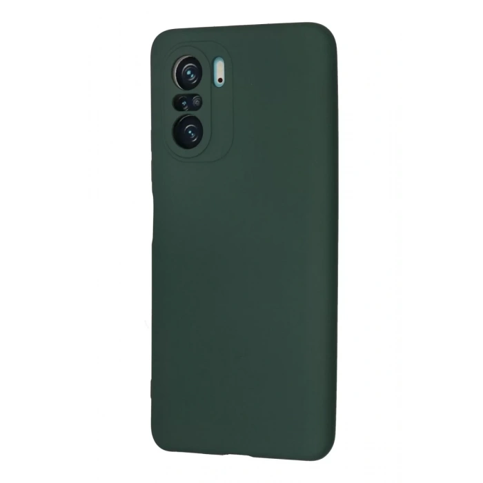 Xiaomi Poco F3 Kılıf Nano içi Kadife Silikon - Koyu Yeşil