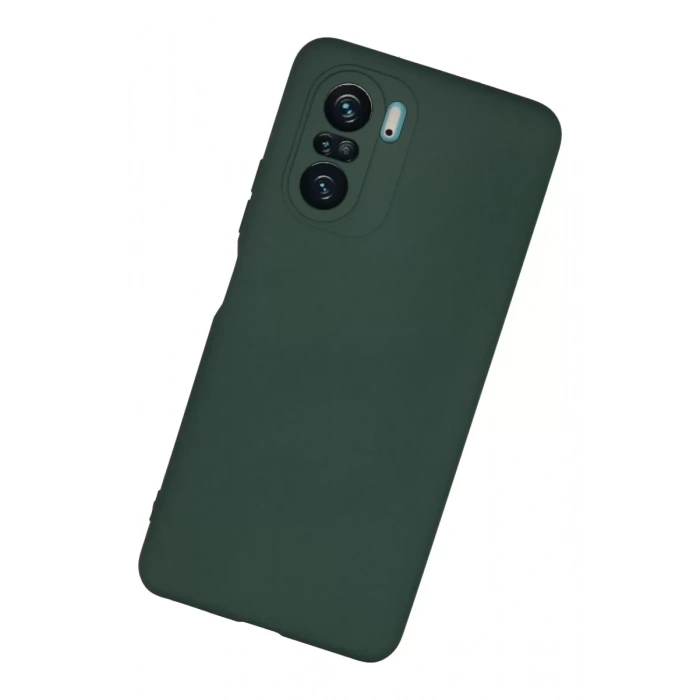 Xiaomi Poco F3 Kılıf Nano içi Kadife Silikon - Koyu Yeşil