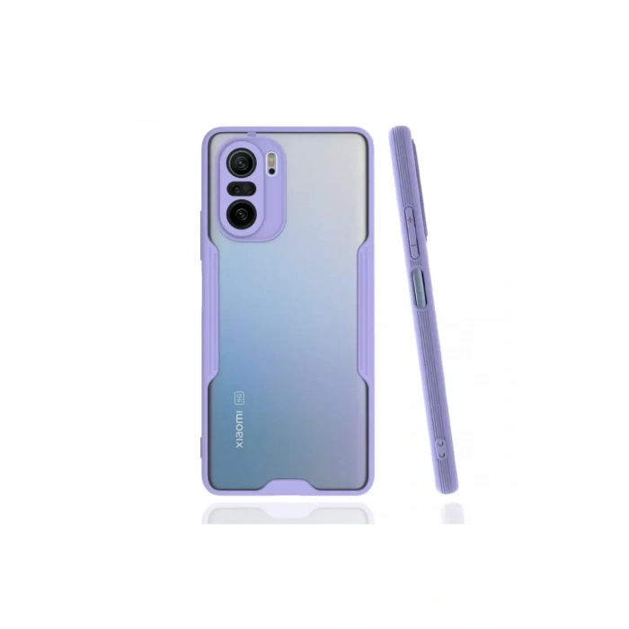 Xiaomi Poco F3 Kılıf Platin Silikon - Lila