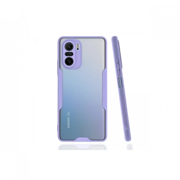 Xiaomi Poco F3 Kılıf Platin Silikon - Lila