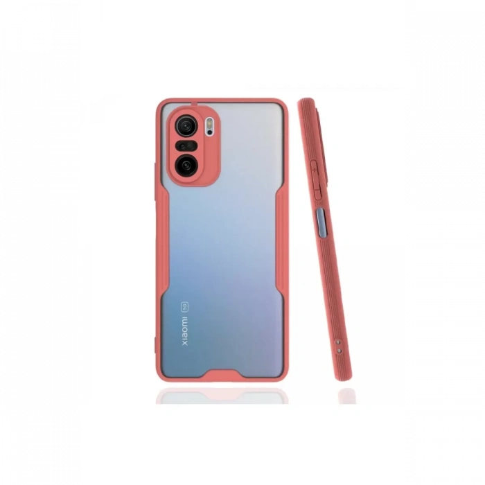 Xiaomi Poco F3 Kılıf Platin Silikon - Pembe