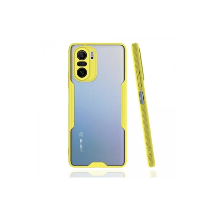 Xiaomi Poco F3 Kılıf Platin Silikon - Sarı