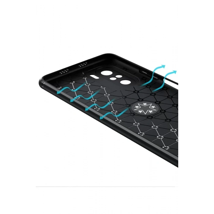 Xiaomi Poco F3 Kılıf Range Yüzüklü Silikon - Mavi