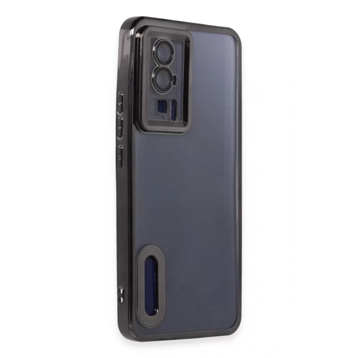 Xiaomi Poco F5 Pro Kılıf Slot Silikon - Siyah
