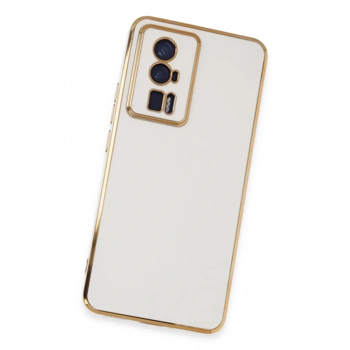 Xiaomi Poco F5 Pro Kılıf Volet Silikon - Beyaz
