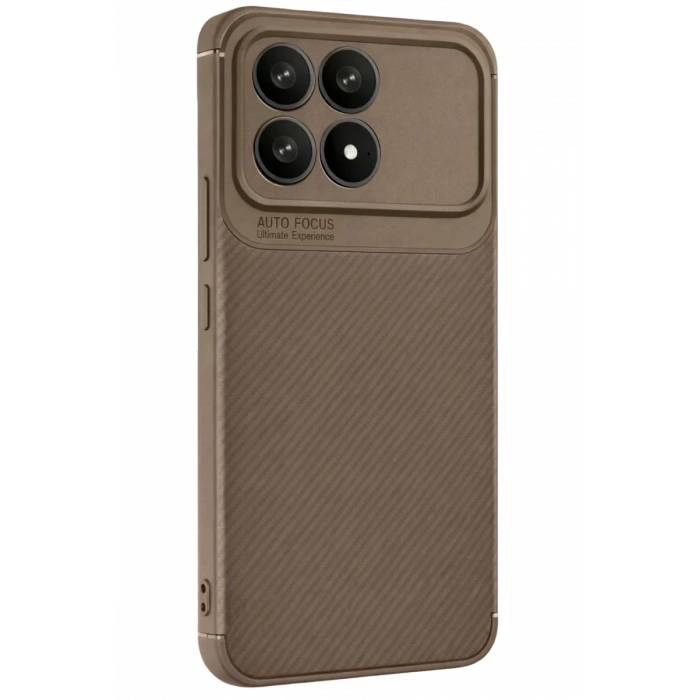Xiaomi Poco F8 Pro Auto Focus Karbon Kapak - Kahverengi