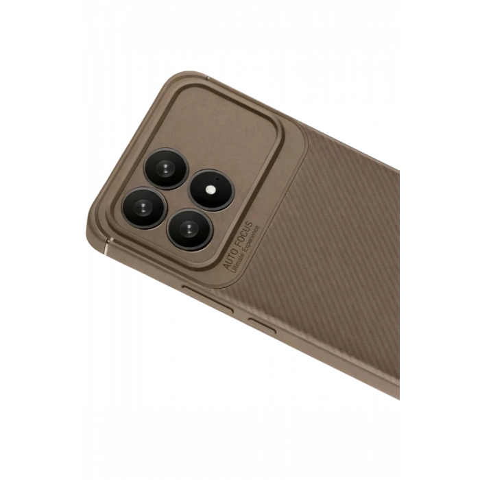 Xiaomi Poco F8 Pro Auto Focus Karbon Kapak - Kahverengi