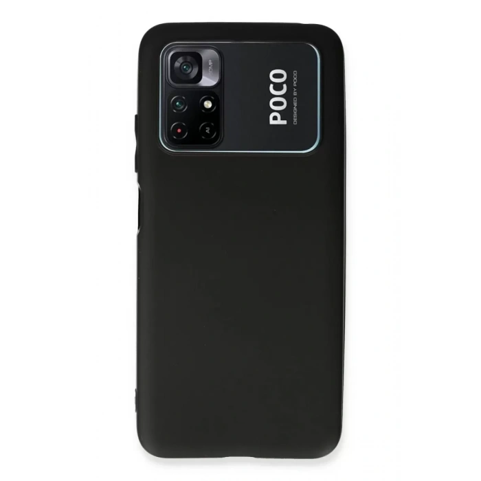Xiaomi Poco M4 Pro 4G Kılıf First Silikon - Siyah