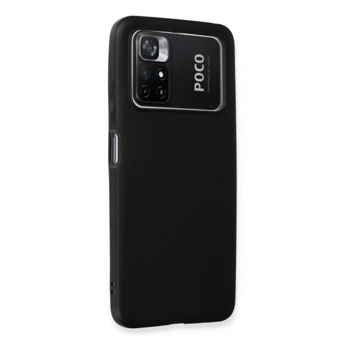 Xiaomi Poco M4 Pro 4G Kılıf First Silikon - Siyah