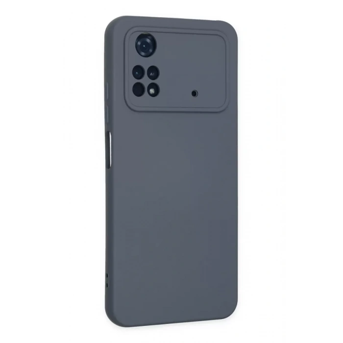 Xiaomi Poco M4 Pro 4G Kılıf Nano içi Kadife Silikon - Gri