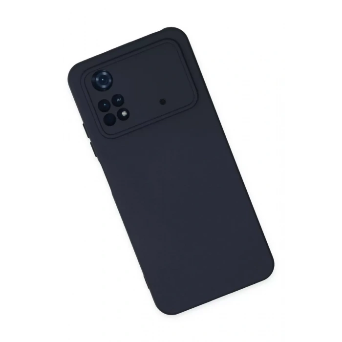 Xiaomi Poco M4 Pro 4G Kılıf Nano içi Kadife Silikon - Lacivert