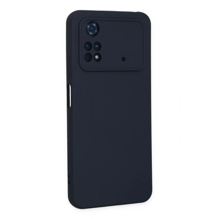 Xiaomi Poco M4 Pro 4G Kılıf Nano içi Kadife Silikon - Lacivert
