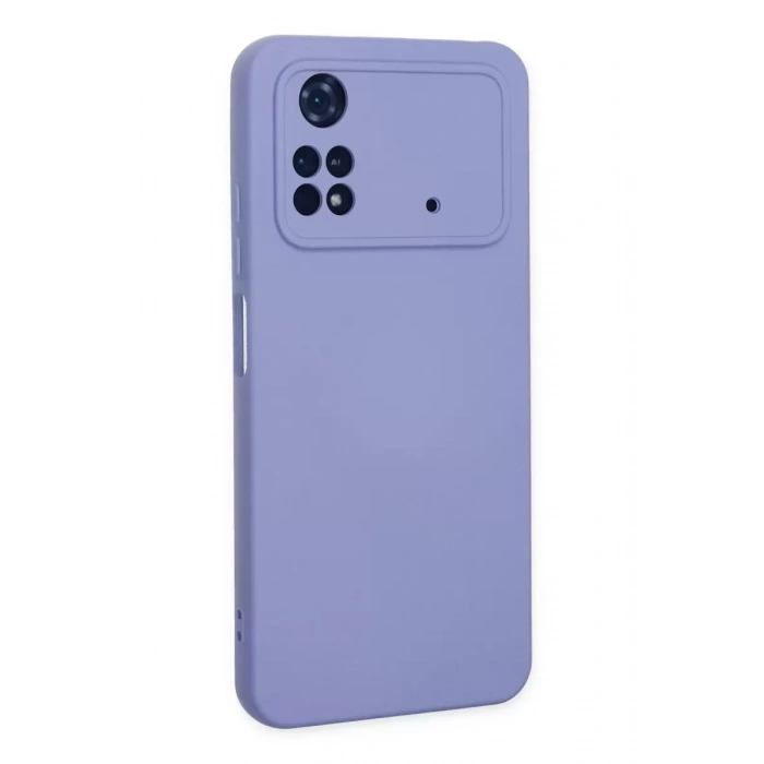 Xiaomi Poco M4 Pro 4G Kılıf Nano içi Kadife Silikon - Lila