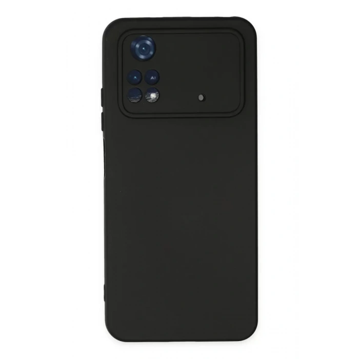 Xiaomi Poco M4 Pro 4G Kılıf Nano içi Kadife Silikon - Siyah