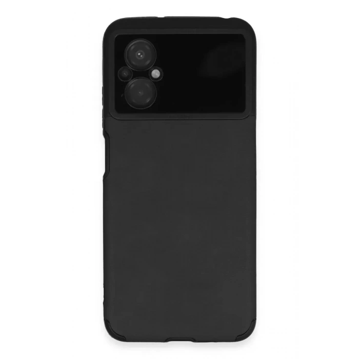 Xiaomi Poco M5 Kılıf Loop Deri Silikon - Siyah