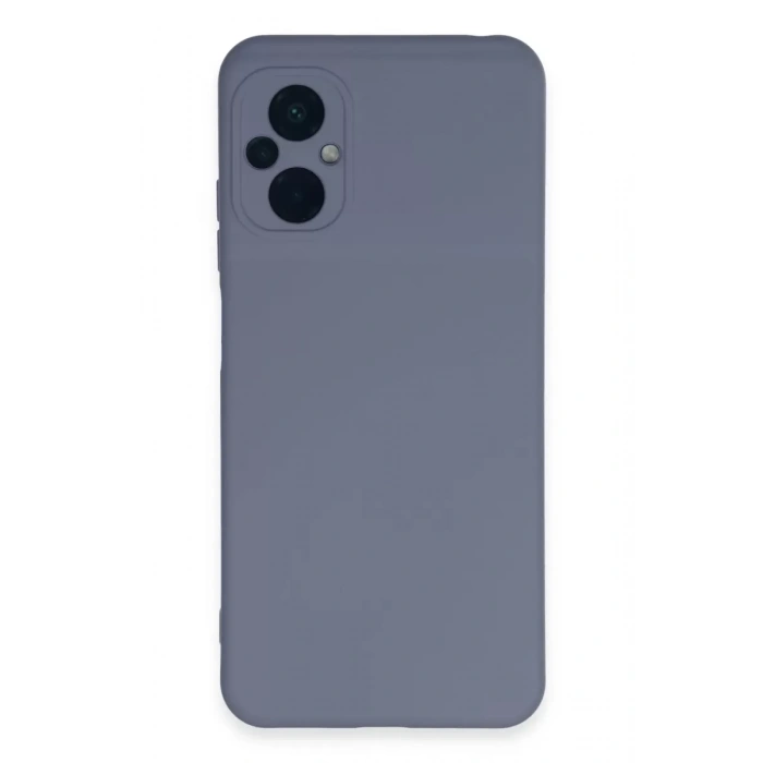 Xiaomi Poco M5 Kılıf Nano içi Kadife Silikon - Gri