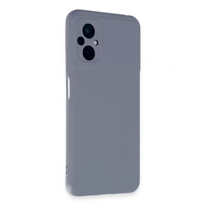 Xiaomi Poco M5 Kılıf Nano içi Kadife Silikon - Gri