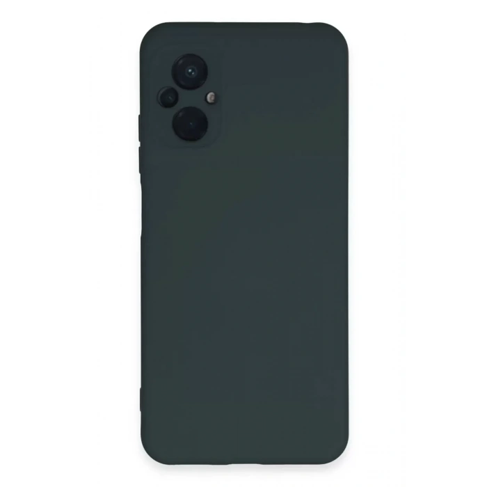 Xiaomi Poco M5 Kılıf Nano içi Kadife Silikon - Koyu Yeşil