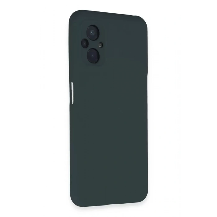 Xiaomi Poco M5 Kılıf Nano içi Kadife Silikon - Koyu Yeşil