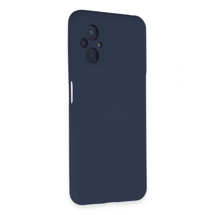 Xiaomi Poco M5 Kılıf Nano içi Kadife Silikon - Lacivert