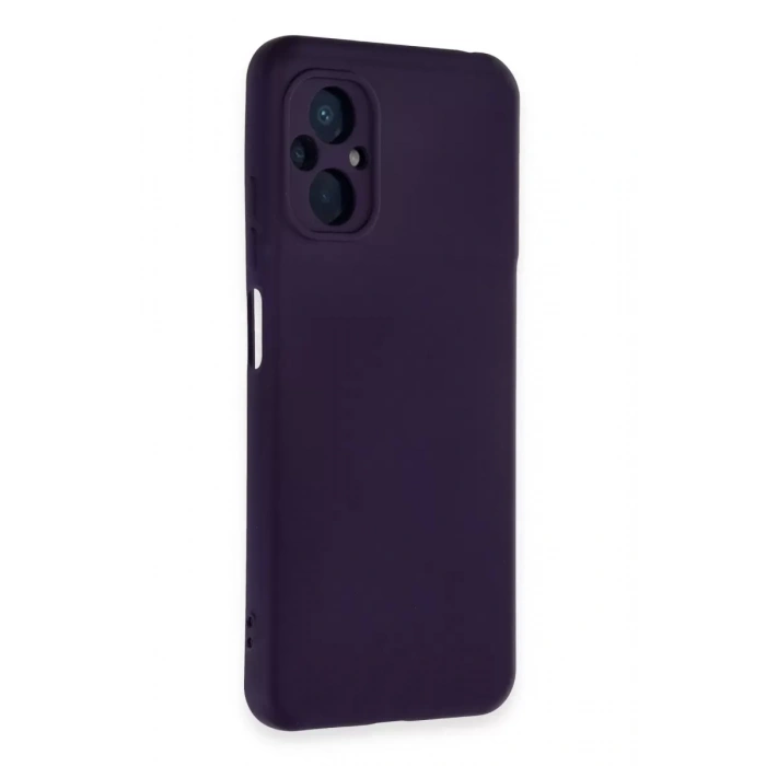 Xiaomi Poco M5 Kılıf Nano içi Kadife Silikon - Mor
