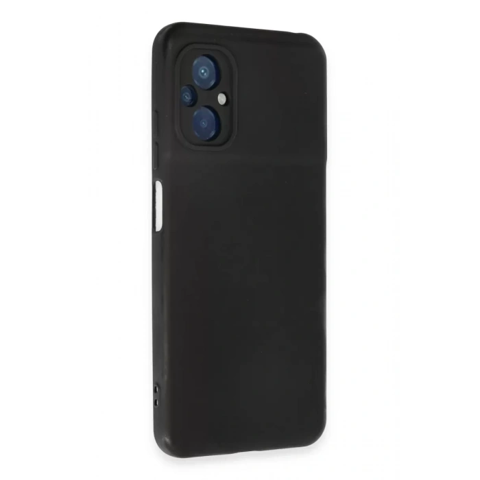 Xiaomi Poco M5 Kılıf Nano içi Kadife Silikon - Siyah