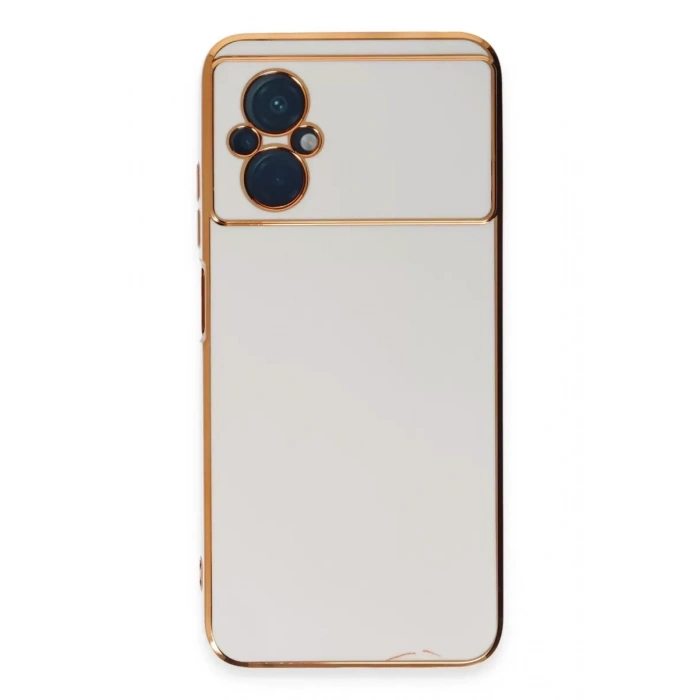 Xiaomi Poco M5 Kılıf Volet Silikon - Beyaz