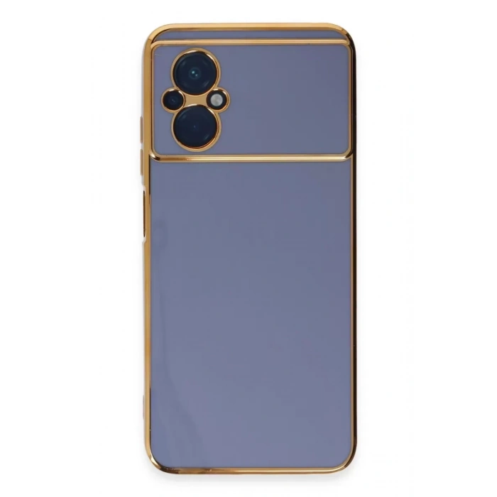 Xiaomi Poco M5 Kılıf Volet Silikon - Mavi