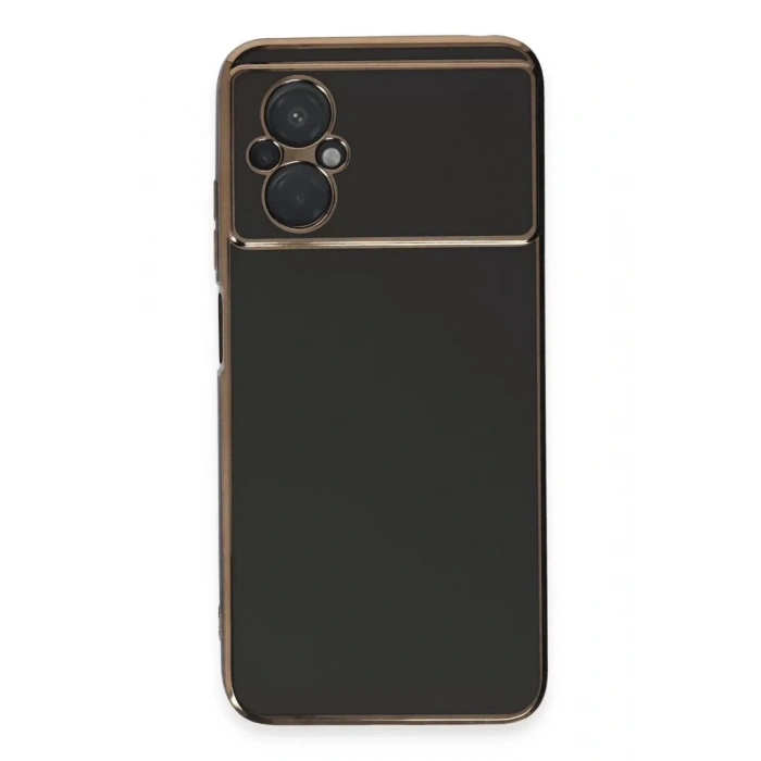 Xiaomi Poco M5 Kılıf Volet Silikon - Siyah