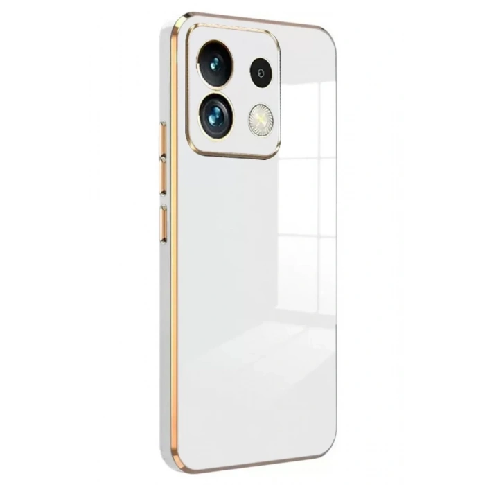 Xiaomi Poco M6 Pro 4G Kılıf Volet Silikon - Beyaz