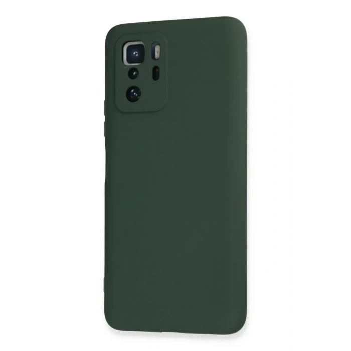 Xiaomi Poco X3 GT Kılıf Nano içi Kadife Silikon - Koyu Yeşil