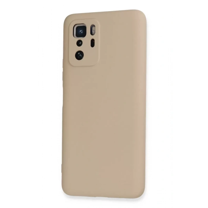 Xiaomi Poco X3 GT Kılıf Nano içi Kadife Silikon - Pudra