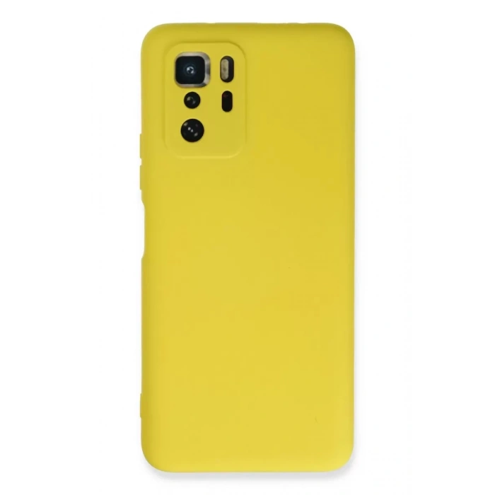 Xiaomi Poco X3 GT Kılıf Nano içi Kadife Silikon - Sarı