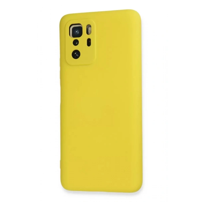 Xiaomi Poco X3 GT Kılıf Nano içi Kadife Silikon - Sarı