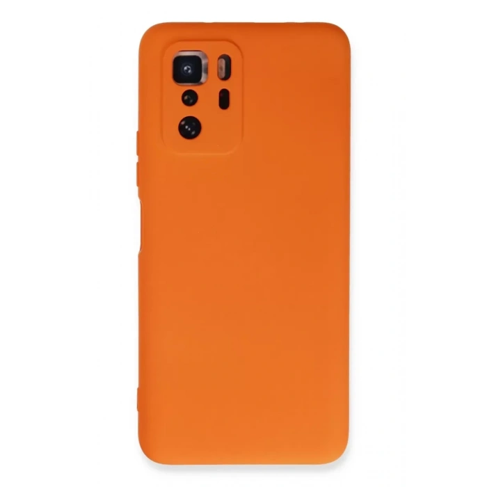 Xiaomi Poco X3 GT Kılıf Nano içi Kadife Silikon - Turuncu