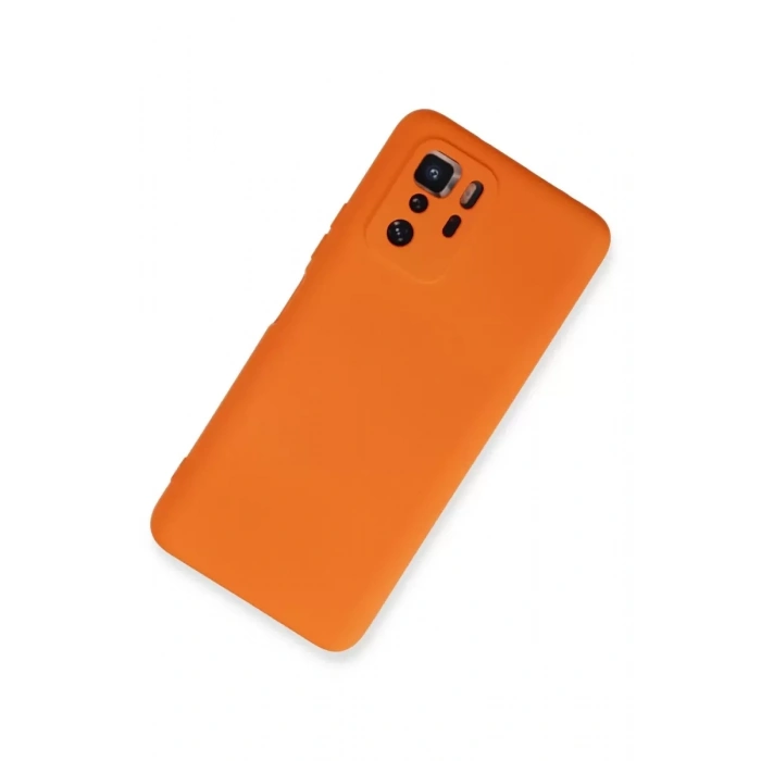Xiaomi Poco X3 GT Kılıf Nano içi Kadife Silikon - Turuncu