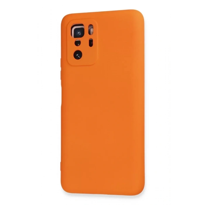 Xiaomi Poco X3 GT Kılıf Nano içi Kadife Silikon - Turuncu