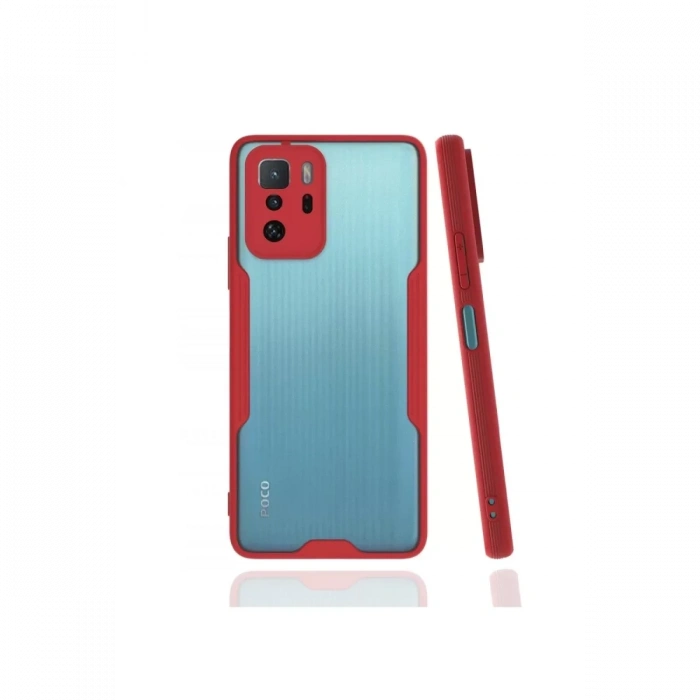 Xiaomi Poco X3 GT Kılıf Platin Silikon - Kırmızı