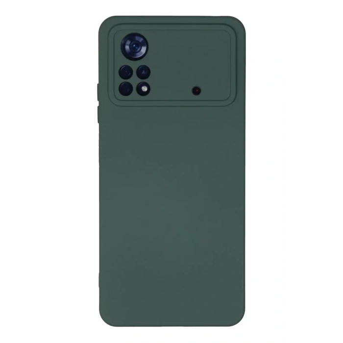 Xiaomi Poco X4 Pro 5G Kılıf Nano içi Kadife Silikon - Koyu Yeşil