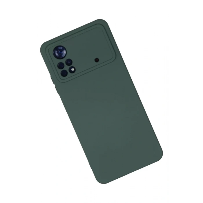 Xiaomi Poco X4 Pro 5G Kılıf Nano içi Kadife Silikon - Koyu Yeşil