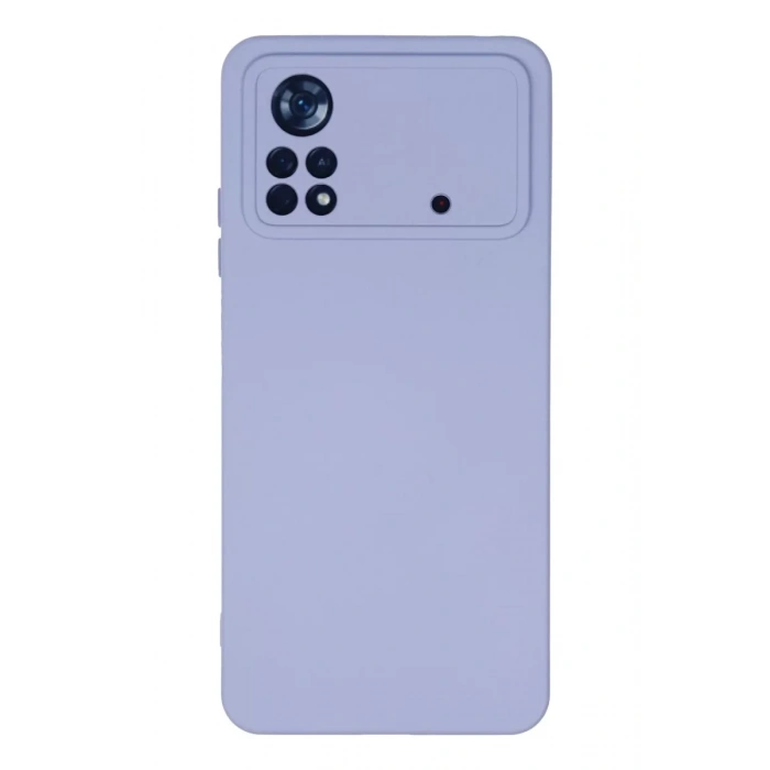 Xiaomi Poco X4 Pro 5G Kılıf Nano içi Kadife Silikon - Lila